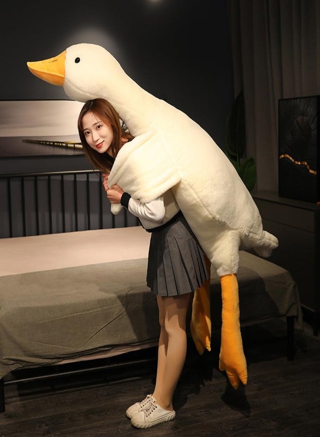 Srutirbo Giant Goose Stuffed Animal, 51.1 Inch Soft Goose Plush Pillow, Cute Duck Plush Toy Swan Plushie Doll Sleeping Hugging Pillows Gift for Girls Boys - Image 5